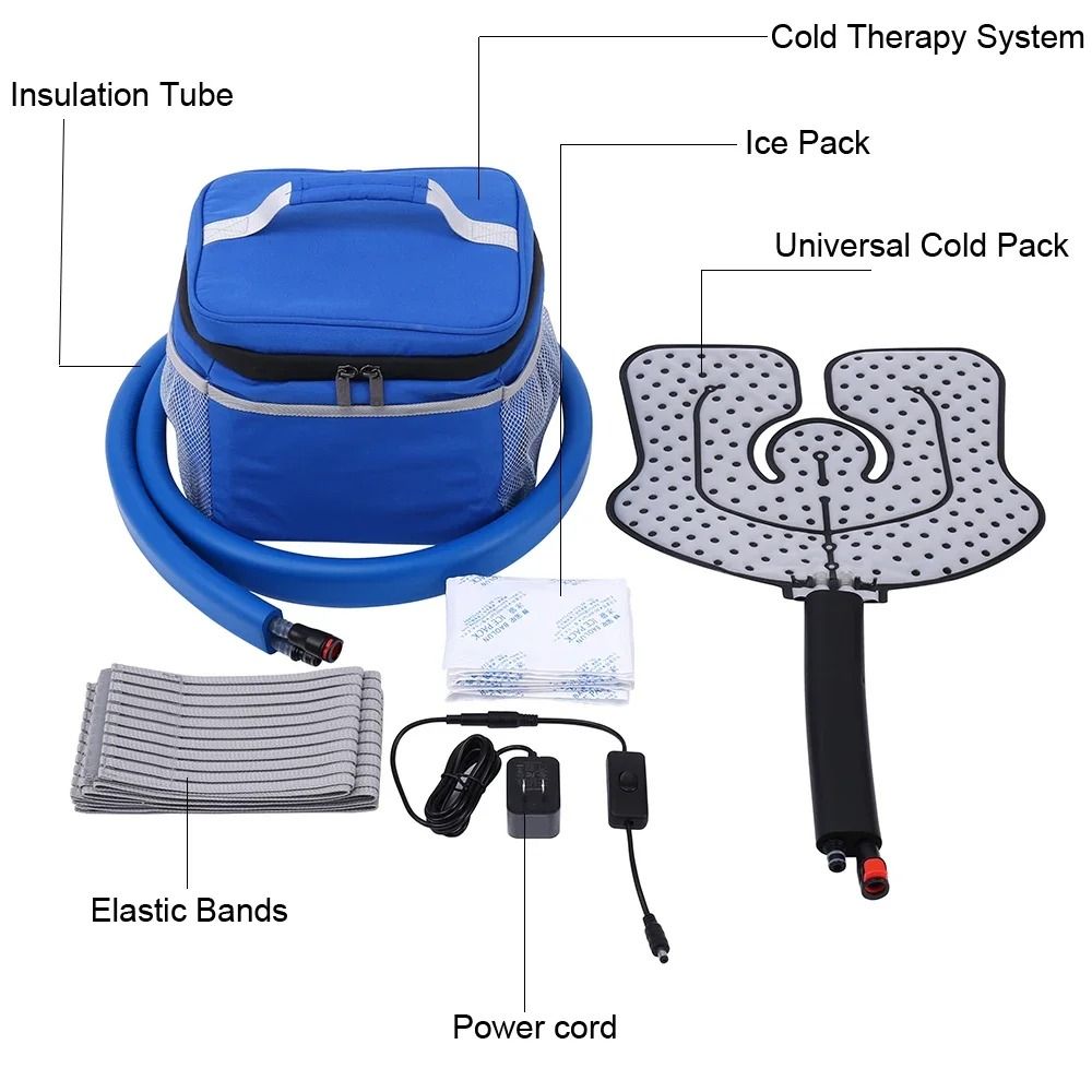 Cold Therapy Knee Cuff with Compression and Ice Cooling for Pain and Swelling Relief