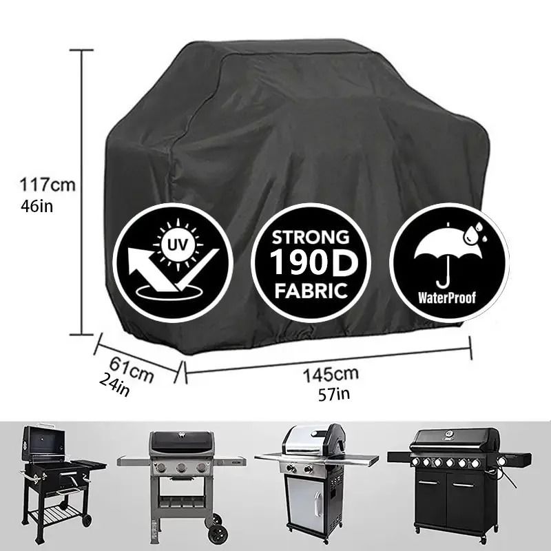 BBQ Gas Grill Cover – UV Protective & Durable Furniture Shield