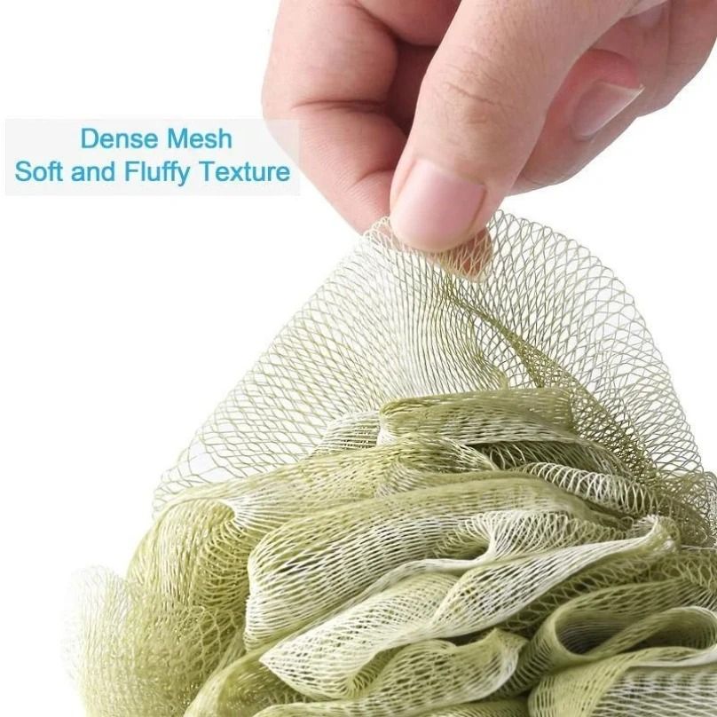 High Density Volumizing Mesh Shower Scrubber