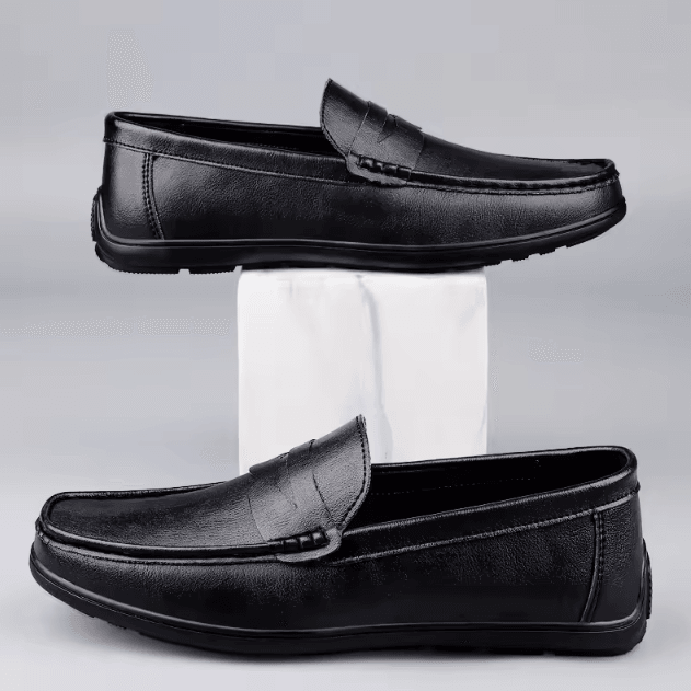 UrbanClassic Men Genuine Leather Loafers Breathable Slip On Casual Boat Shoes