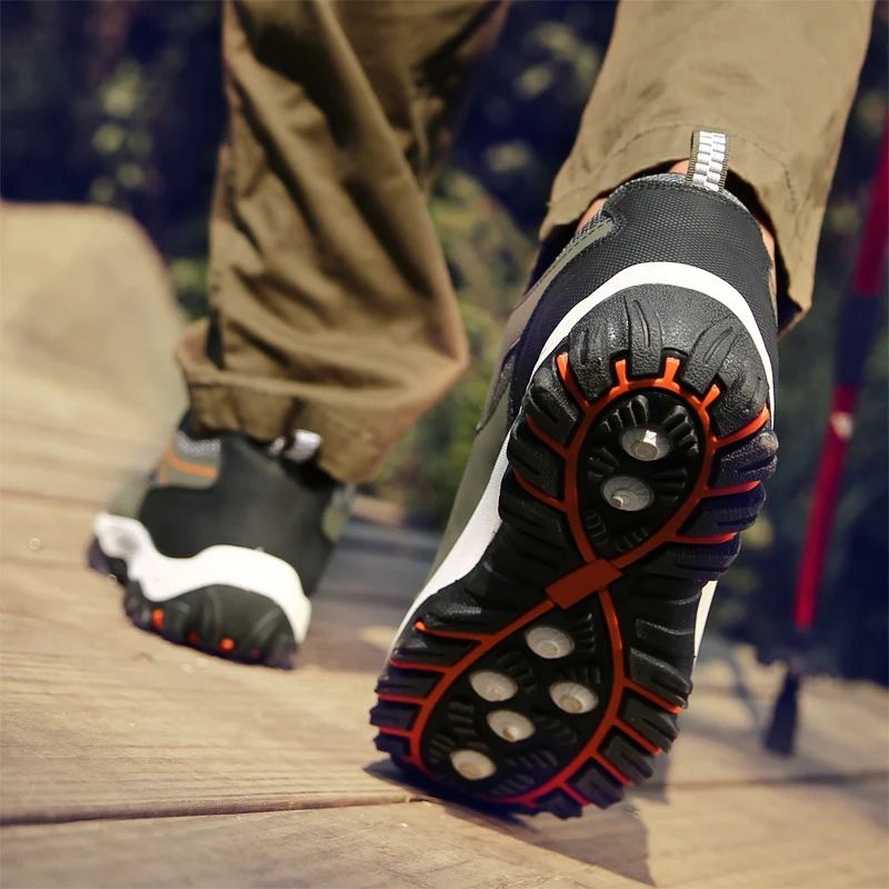 Mens Leather Casual Sneakers Lightweight Walking Shoes