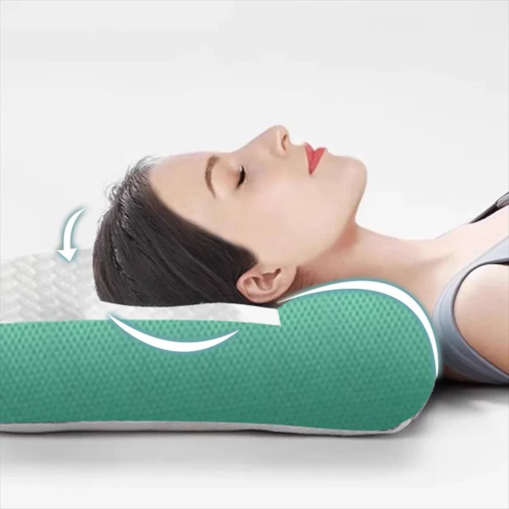 Cervical Memory Foam Pillow Ergonomic Support Goose Down Style