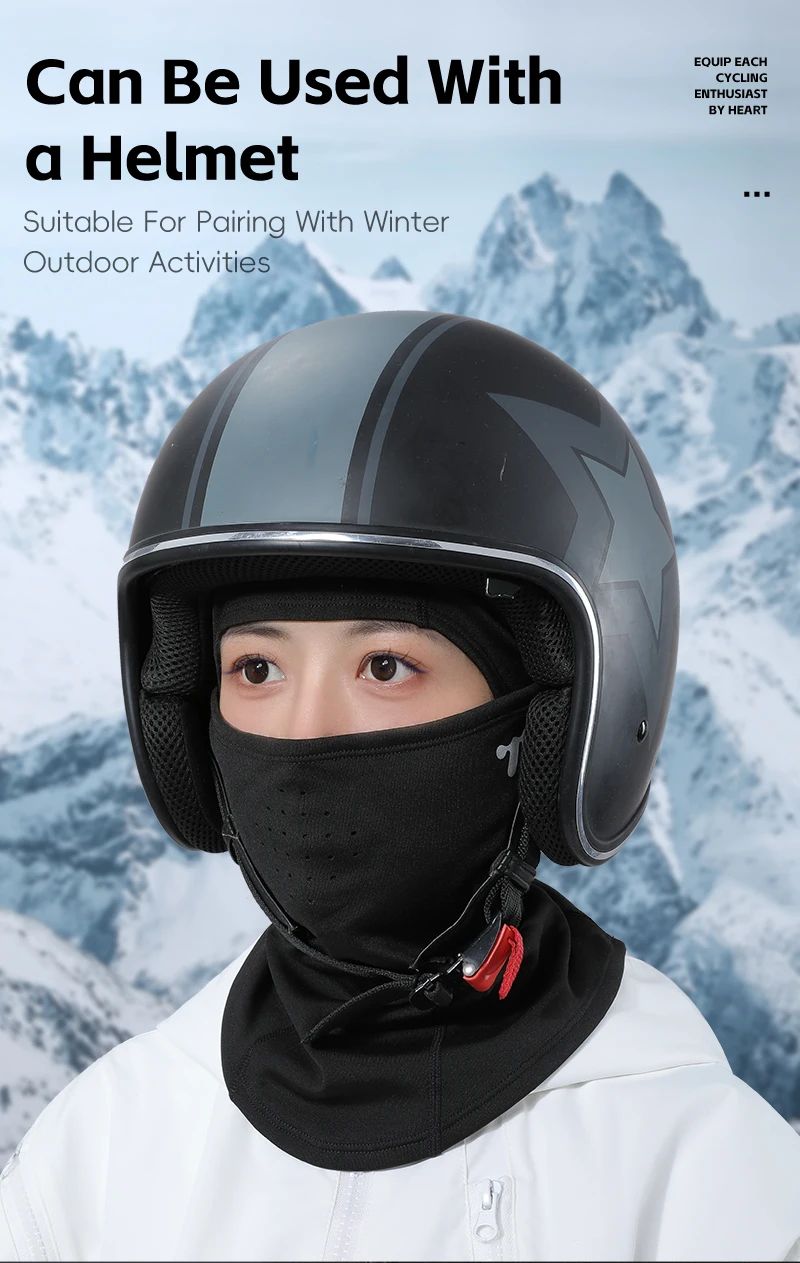WEST BIKING Winter Fleece Balaclava Windproof Thermal Face Mask
