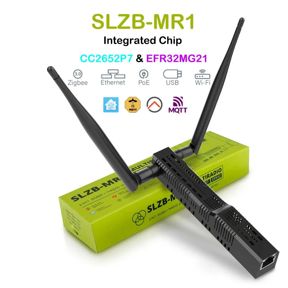 SMLIGHT SLZB-06 Zigbee Adapter with Ethernet, USB, WiFi & PoE – Compatible with Zigbee2MQTT, ZHA, Home Assistant
