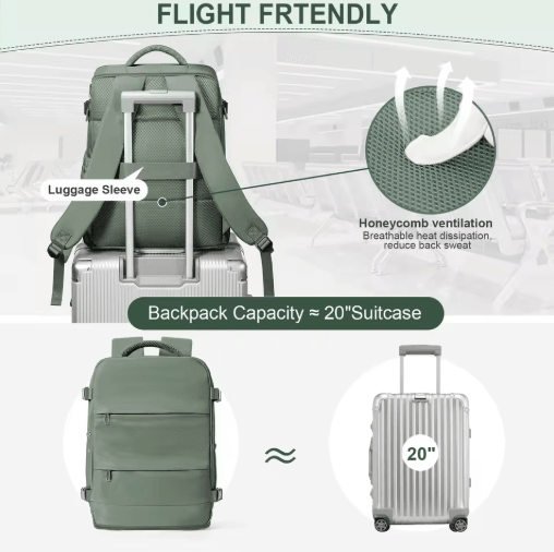 Ryanair Cabin Backpack 40by30by20 – Airline Approved Carry-On Laptop Travel Bag