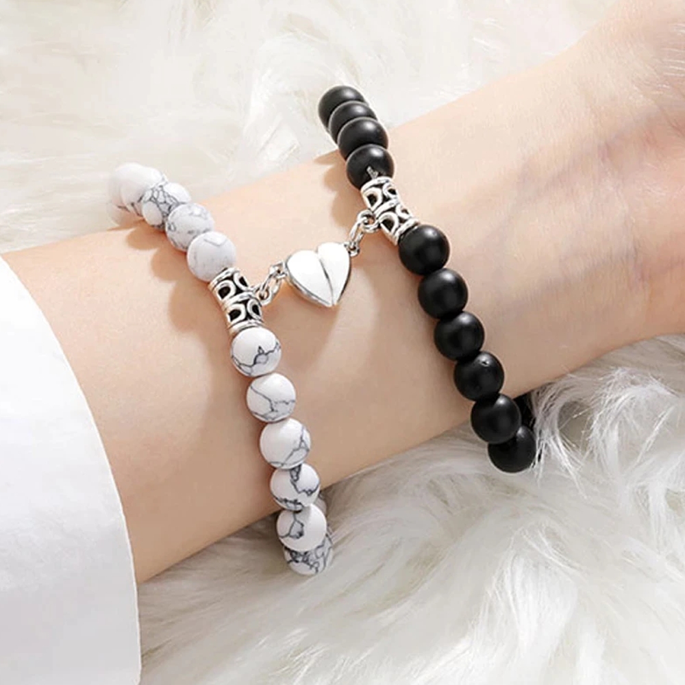 Heart Magnetic Bracelets For Couples