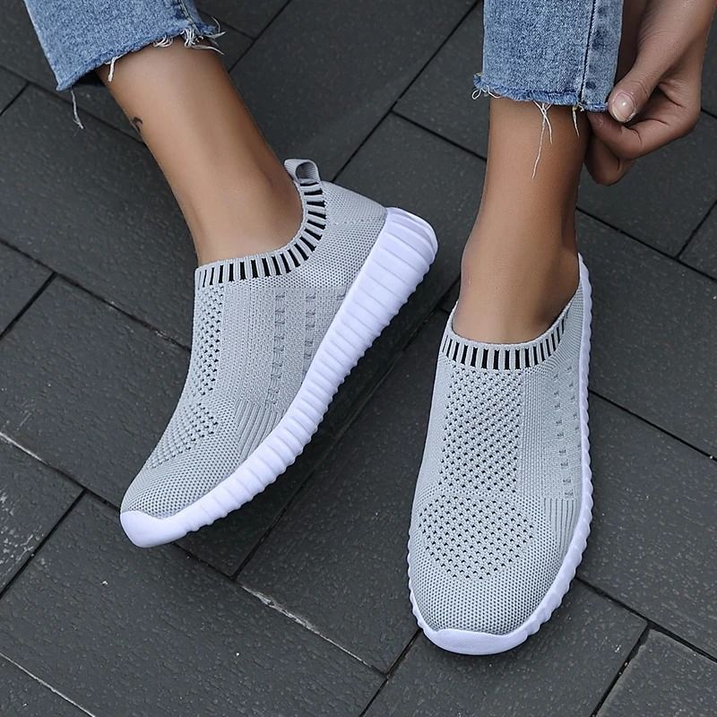 Women Casual Lightweight Mesh Breathable Vulcanized Sneakers