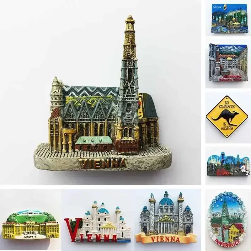 Austria Fridge Magnet Vienna Souvenir Magnet Travel Keepsake Decor