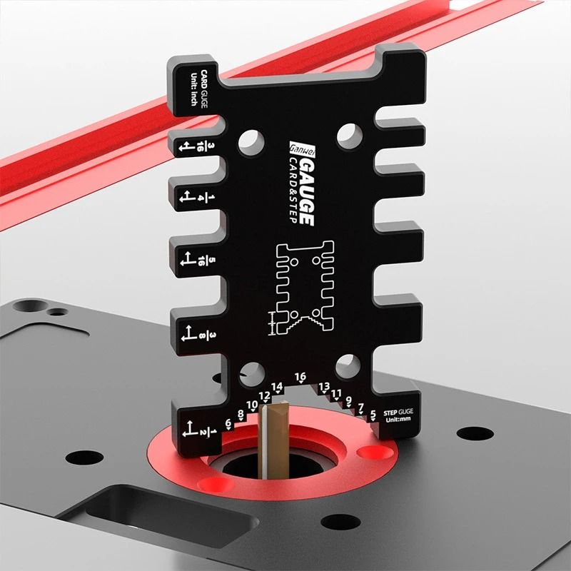 Precision Aluminum Dovetail Jig & Height Gauge – Professional Woodworking Caliper