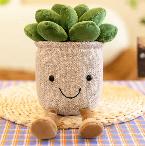 Plush Succulent Decor Cute Simulation Plant Ornament for Home & Holidays