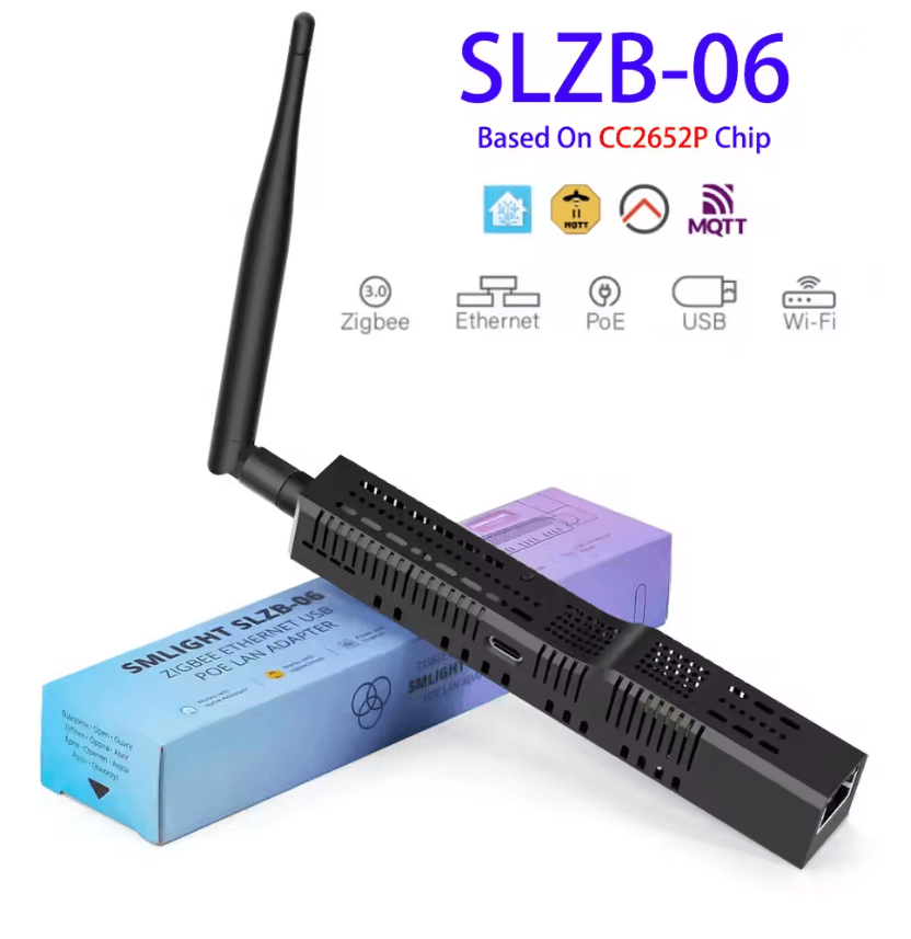 SMLIGHT SLZB-06 Zigbee 3.0 Gateway with Ethernet, WiFi, USB, and PoE Support