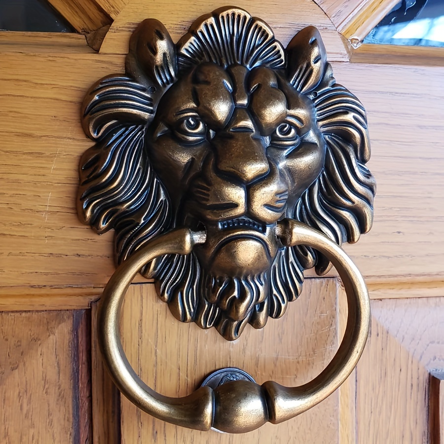 Antique Bronze Lion Head Door Knocker for Front Doors