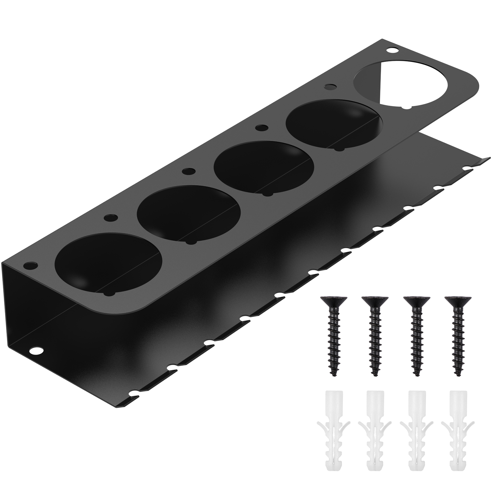 Carbon Steel Aerosol Spray Can Holder, Large Opening Wall Mounted, Aerosol Spray Organizer for Easy Access