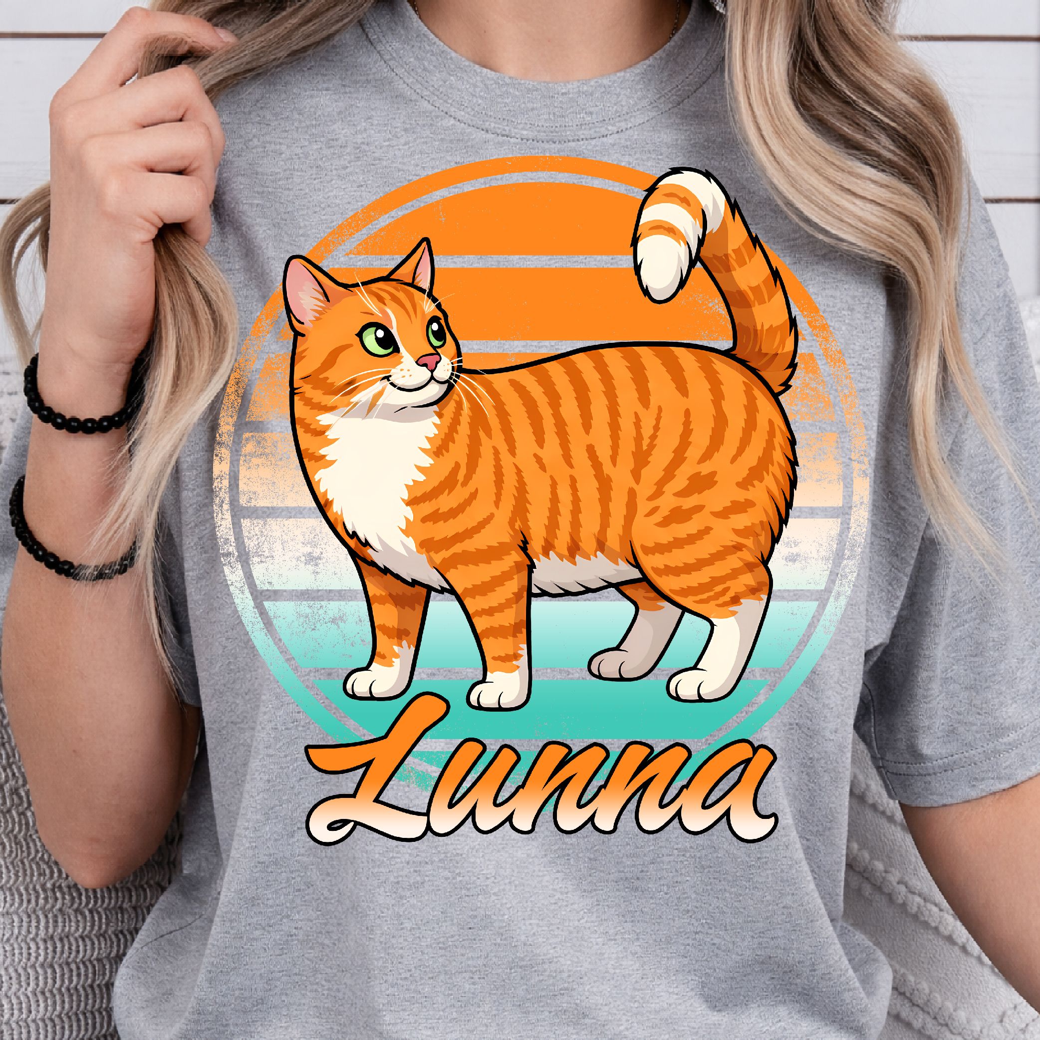 Custom Name Cat T-Shirt, Personalized Pet Shirt, Custom Cat Lover Tee