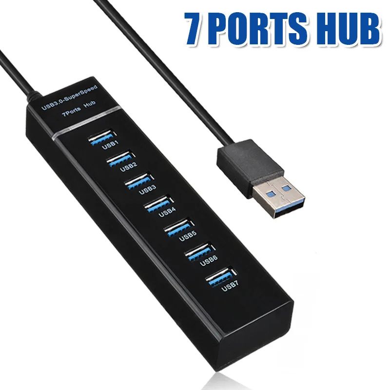 UltraSpeed USB 3.0 Hub – 5Gbps 4-Port & 7-Port USB Splitter for PC and MacBook