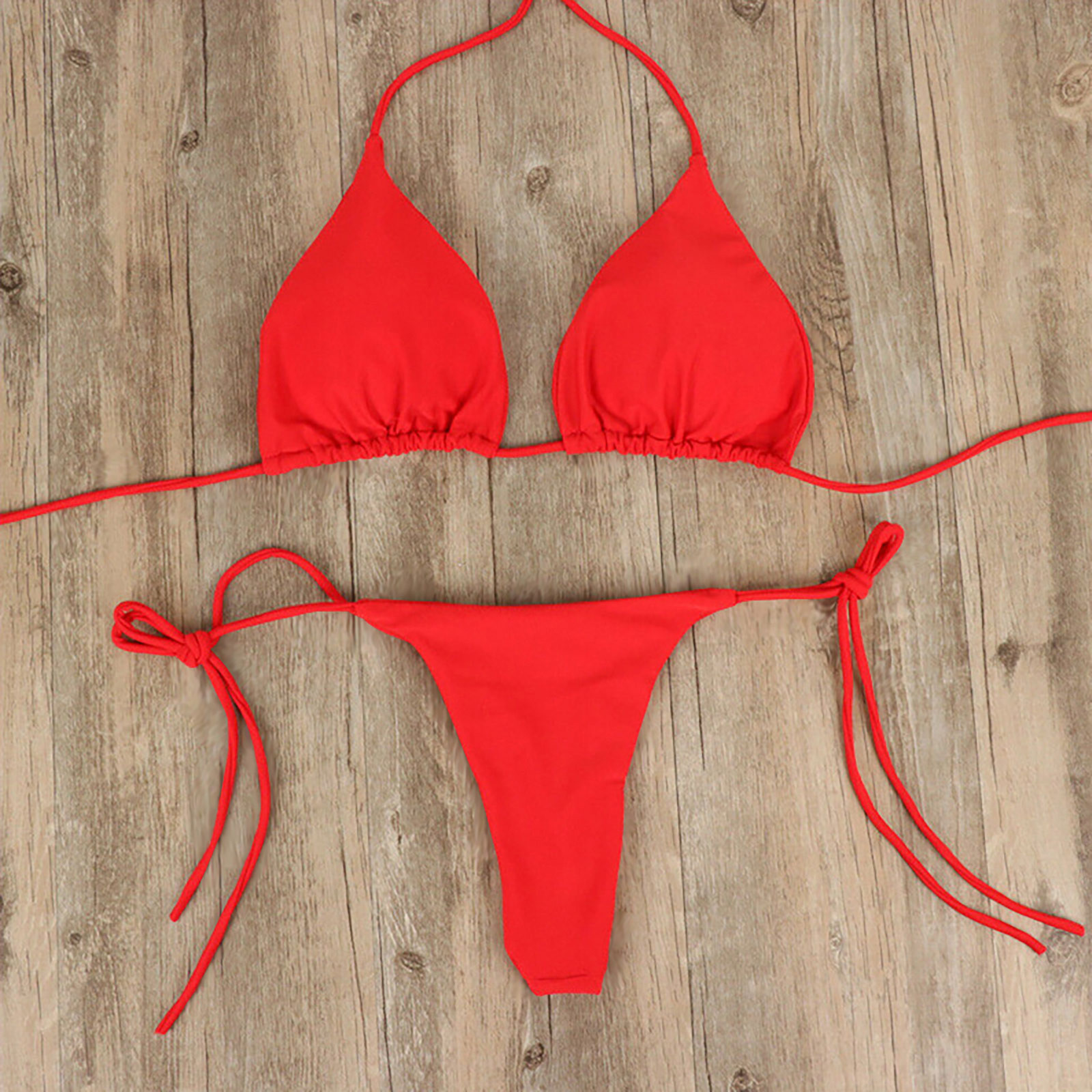 Sexy Summer Swimsuit Women Bikini Set, Push-up Padded Bra, Thong Swimwear, Beachwear Bathing Suit