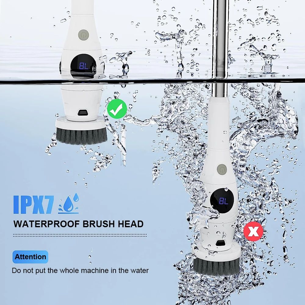 Wireless Electric Bathroom Cleaning Brush