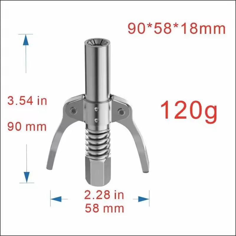 10,000 PSI Grease Gun Coupler Quick-Release NPT 1/8