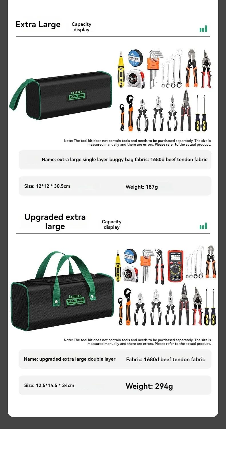 Waterproof Electrician Tool Bag
