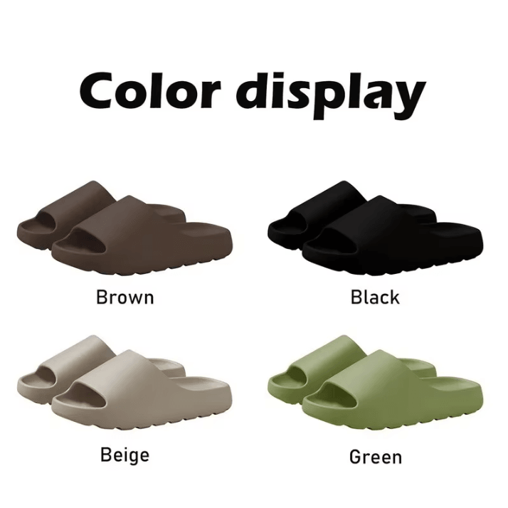 Unisex Cloud Thick-Soled Sandals – EVA Beach Slides Soft Bottom Summer Fashion Slippers