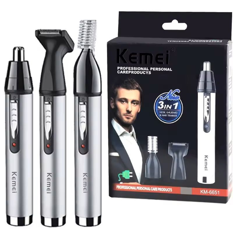 All in 1 Rechargeable Nose Ear Hair Trimmer Grooming Kit