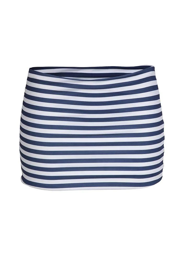 ZRTAK Striped Triangle Bikini Set Womens Micro Brazilian Swimwear