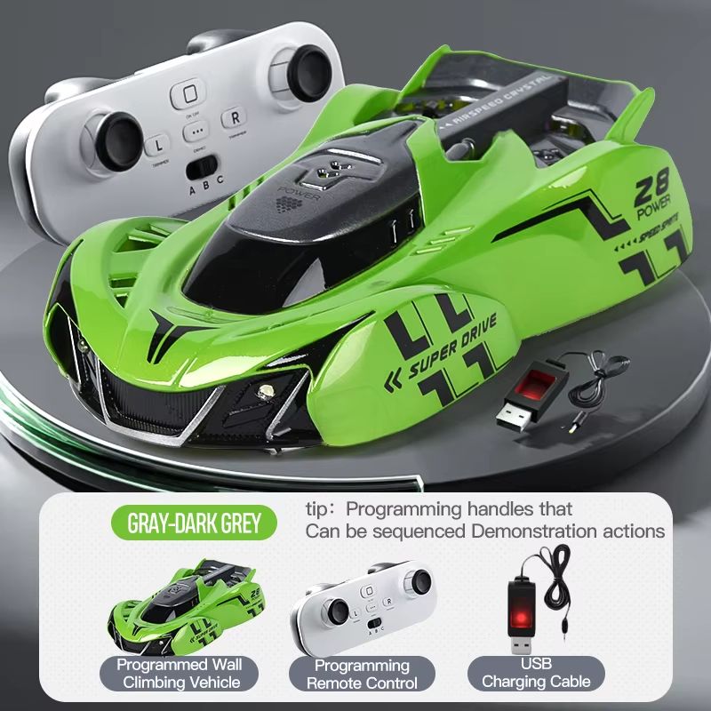 Wall Climbing RC Car Light Chasing Remote Control Anti Gravity Racing Toy