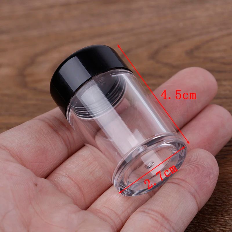 Refillable Loose Powder Jar with Sifter – Nail Glitter & Powder Container 1/3/12 Hole Options