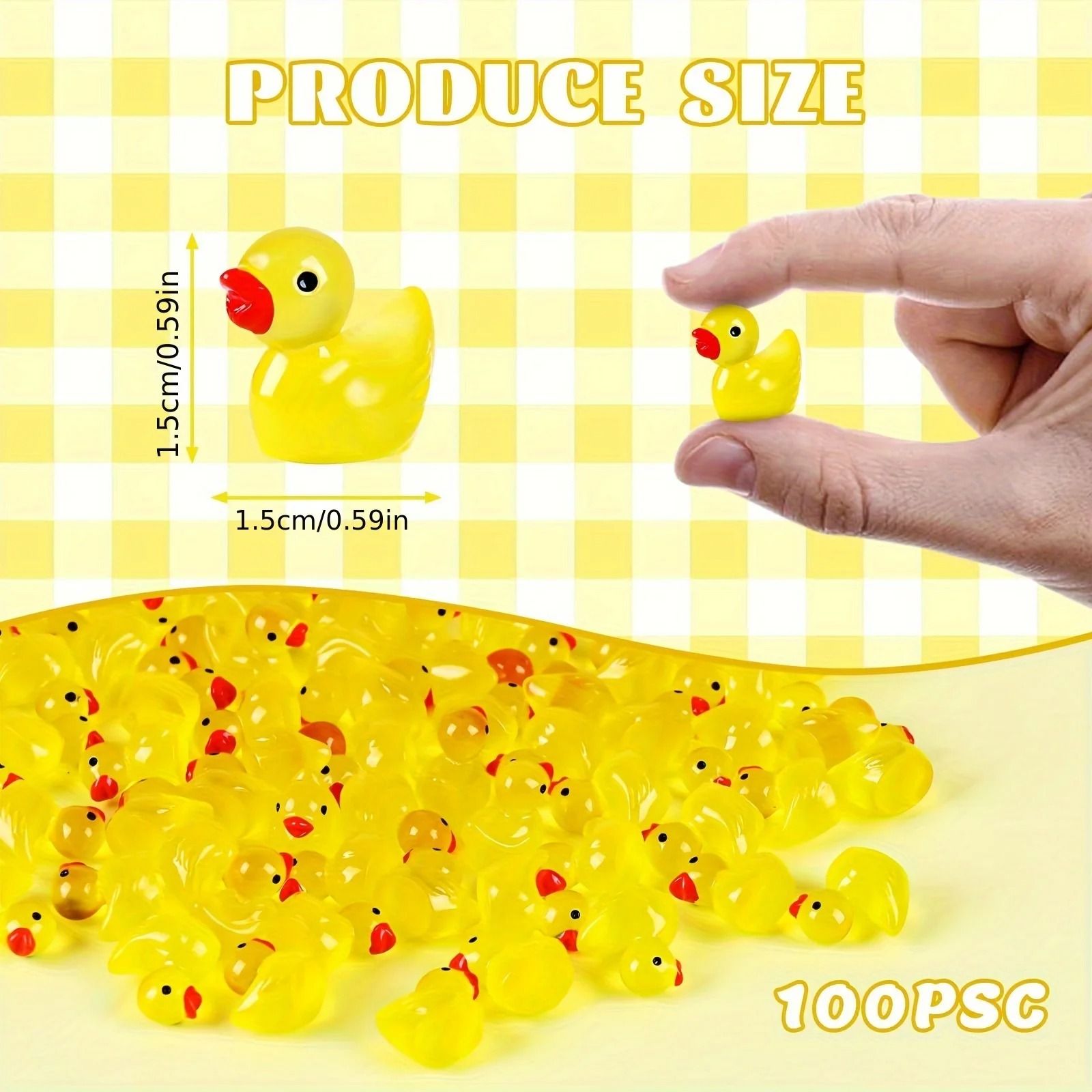 Luminous Miniature Duckling Set – High-Definition Glow-in-the-Dark Sculpture
