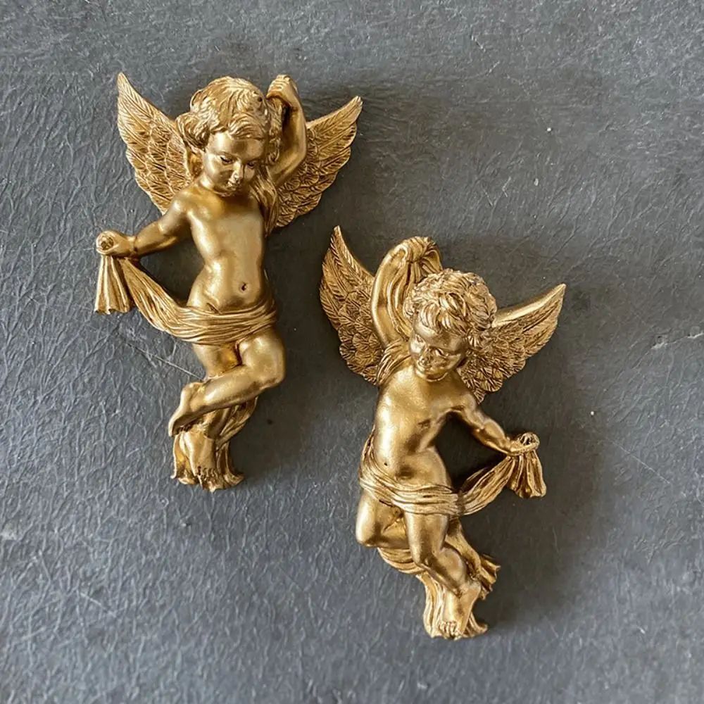 Heavenly Cherub Angel Wall Decor – Cute Resin Angel Hanging Ornaments for Serene Home Styling