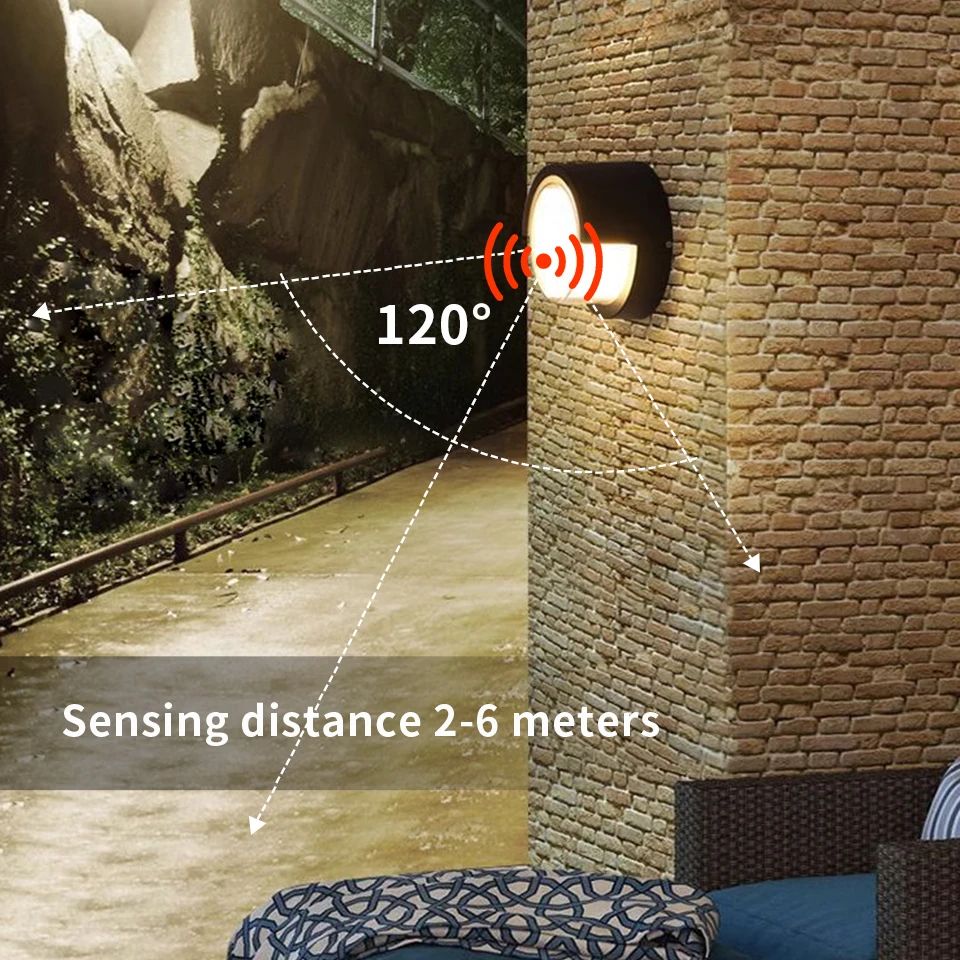 LumaGuard Motion Sensor LED Wall Light – Waterproof Outdoor Wall Light IP66
