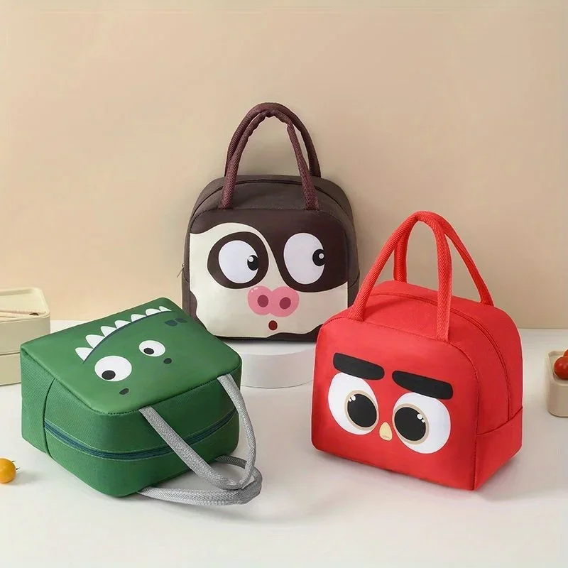 Reusable Thickened Insulation Lunch Bag Cute Cartoon Bag Organizer Kitchen Accessories Organizer