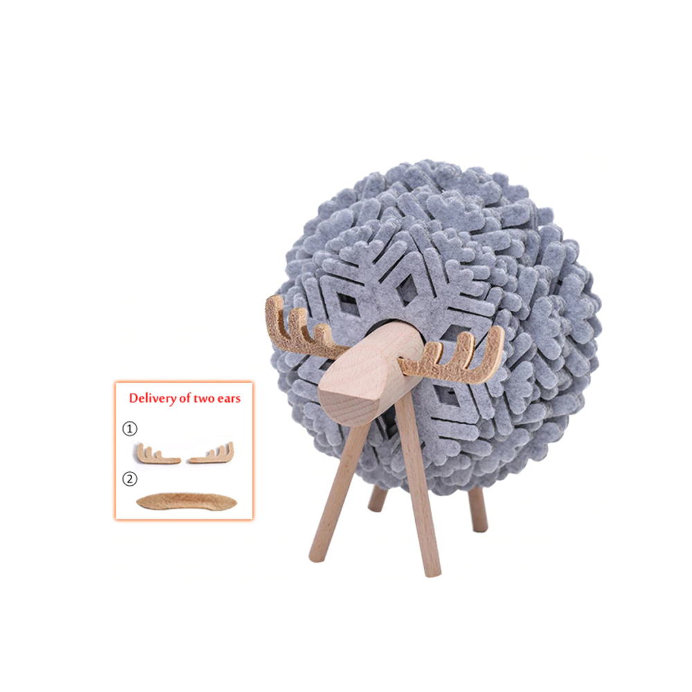 Sheep Shaped Felt Coasters