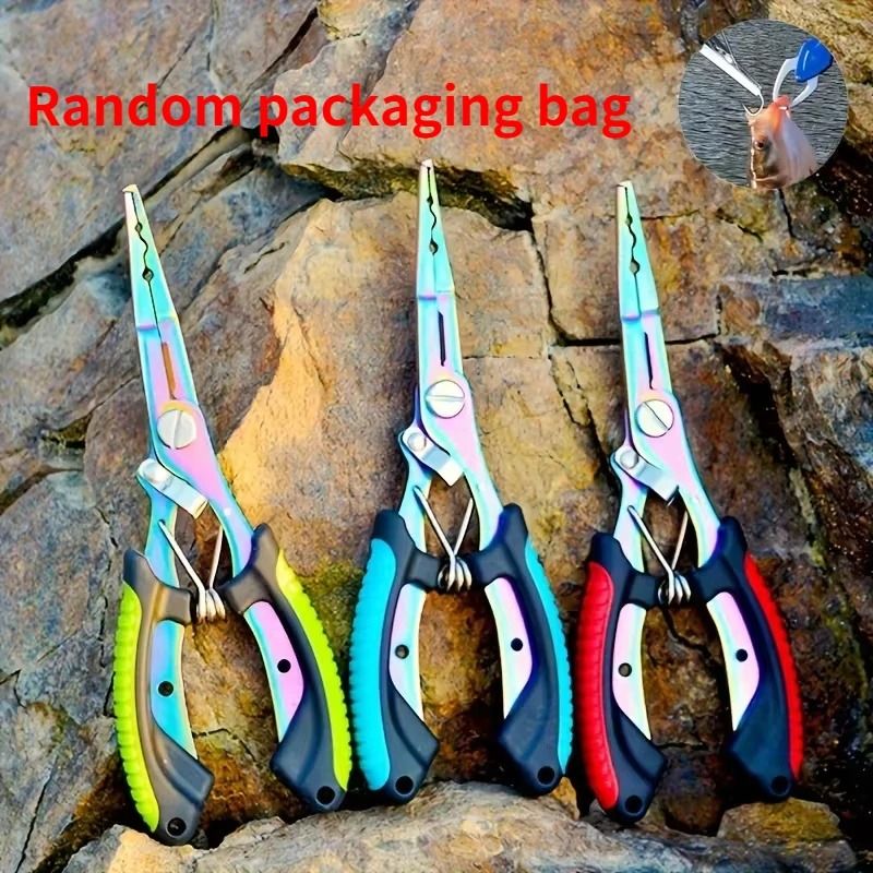 Multifunctional Colored Titanium Fishing Pliers & Hook Cutter