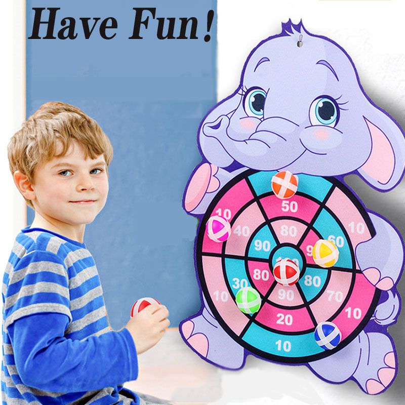 Baby Toy Sticky Ball Dart Board, Fun Educational Games for Toddlers & Children (Montessori Indoor Sports Activity)