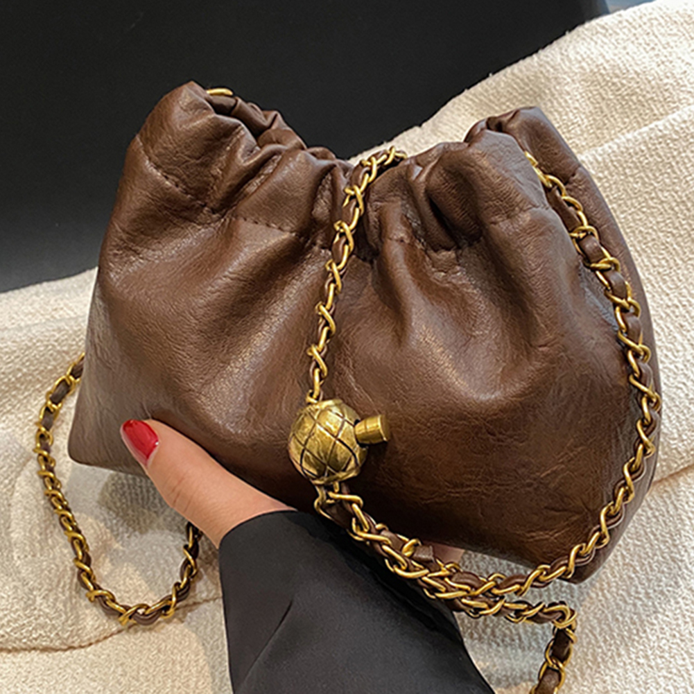 Stylish Women Chain Shoulder Bag, Versatile Crossbody Hobo Tote, Sling Satchel, Casual Girl Purse