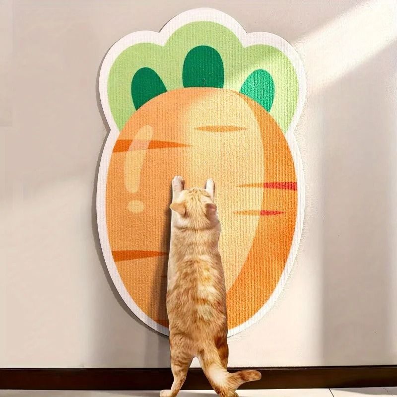 Self Adhesive Cat Scratch Mat Cartoon Design Multi Purpose Pet Mat