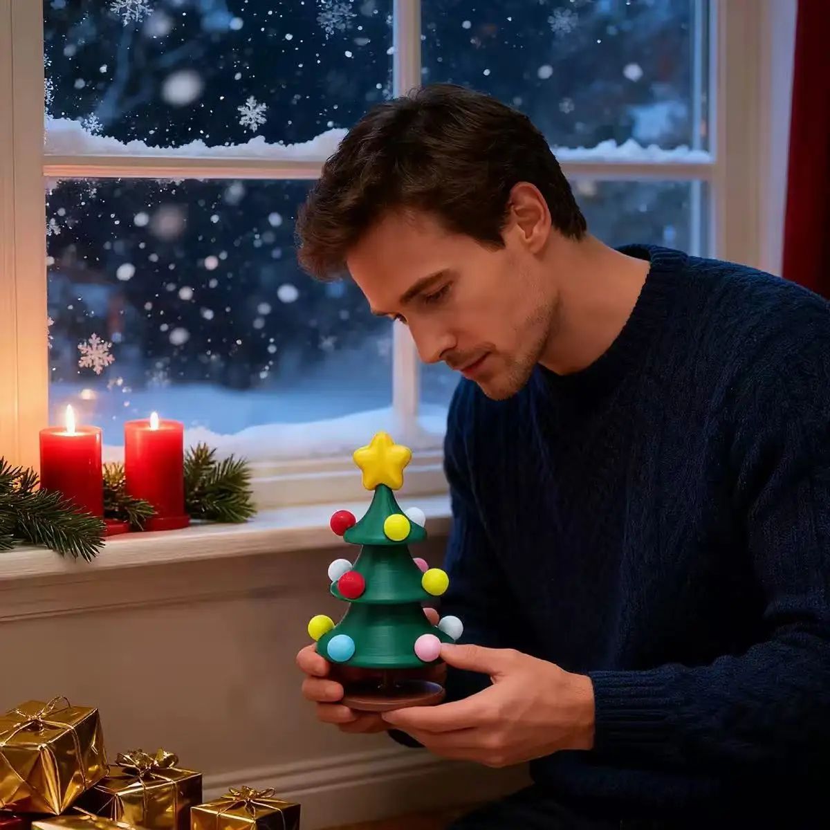 Dancing Rotating Christmas Tree Toy with Music and Lights