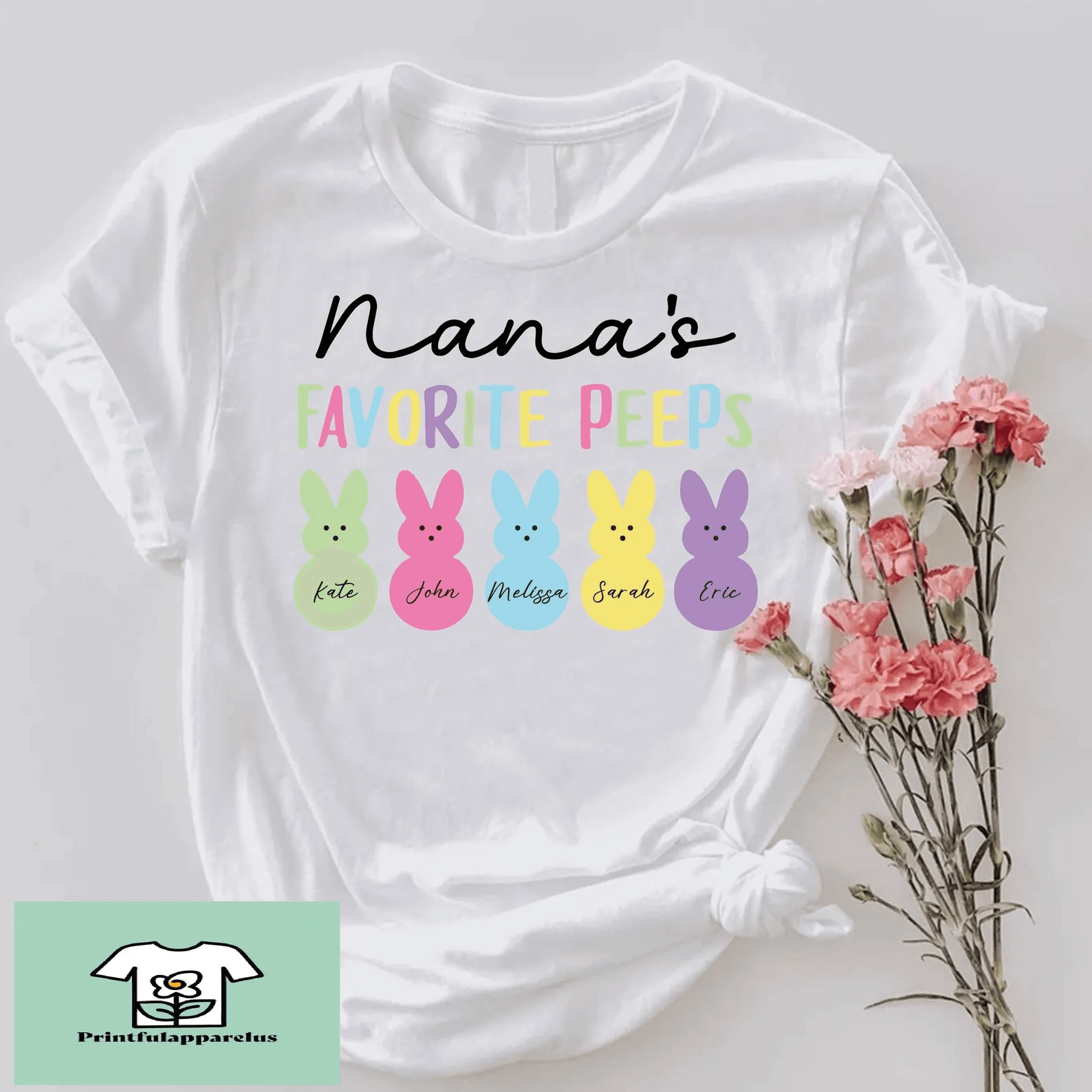 Custom Nanas Favorite Peeps Easter T Shirt