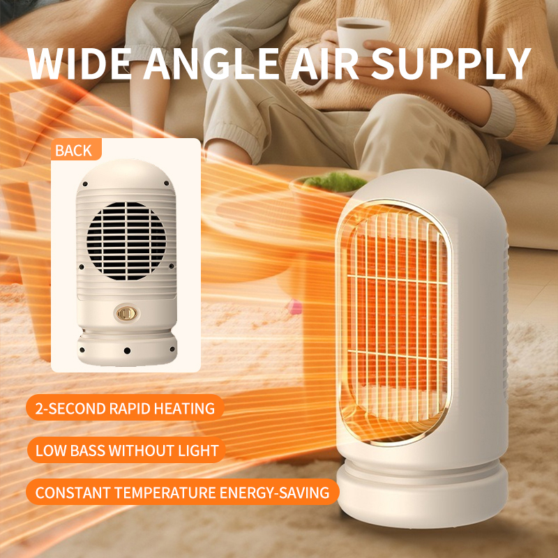 Portable Space Heater with PTC Ceramic Heater Technology Fast Quiet Mini Electric Heater for Desk Bedroom Office