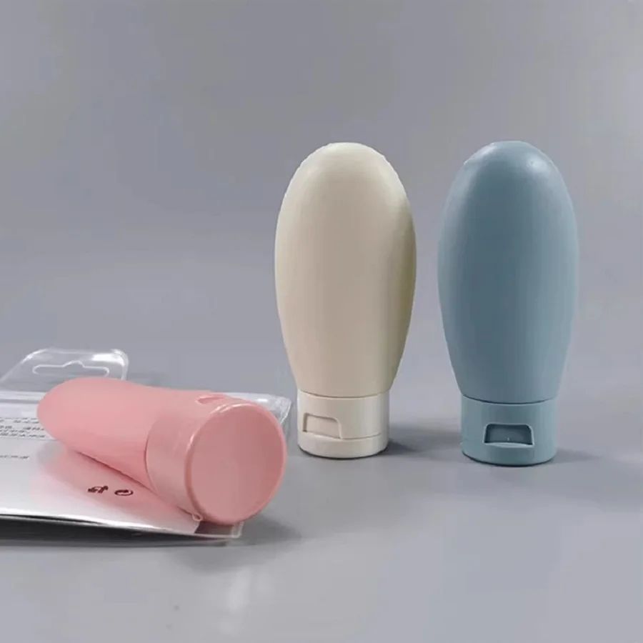 TravelMate 60ml Silicone Travel Bottles – Leakproof Refillable Lotion & Shampoo Containers