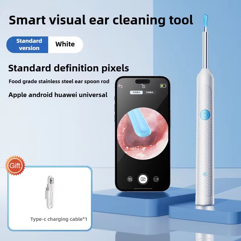 Wireless Ear Cleaner with 8MP Camera – Rechargeable Ear Wax Removal Kit with Ear Spoon