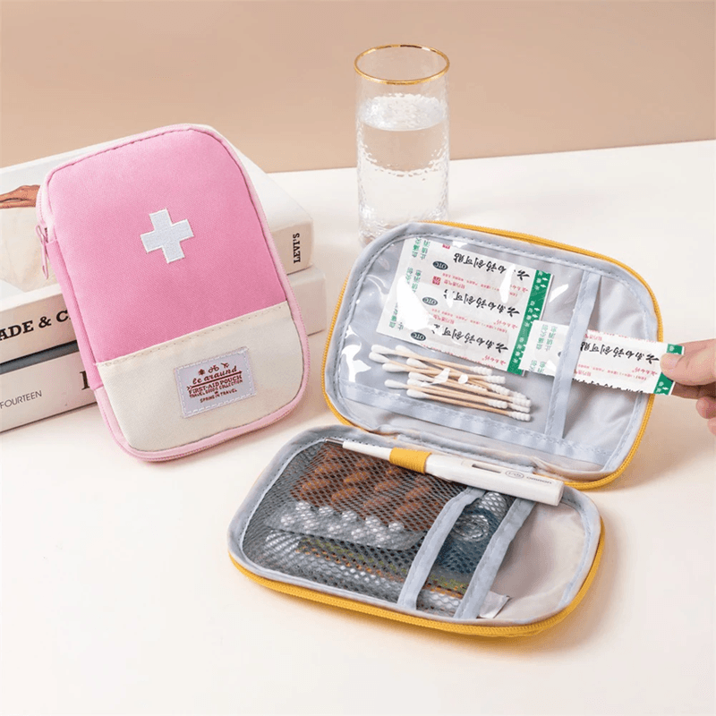 Portable First Aid Bag Small Travel Emergency Medicine Storage Kit
