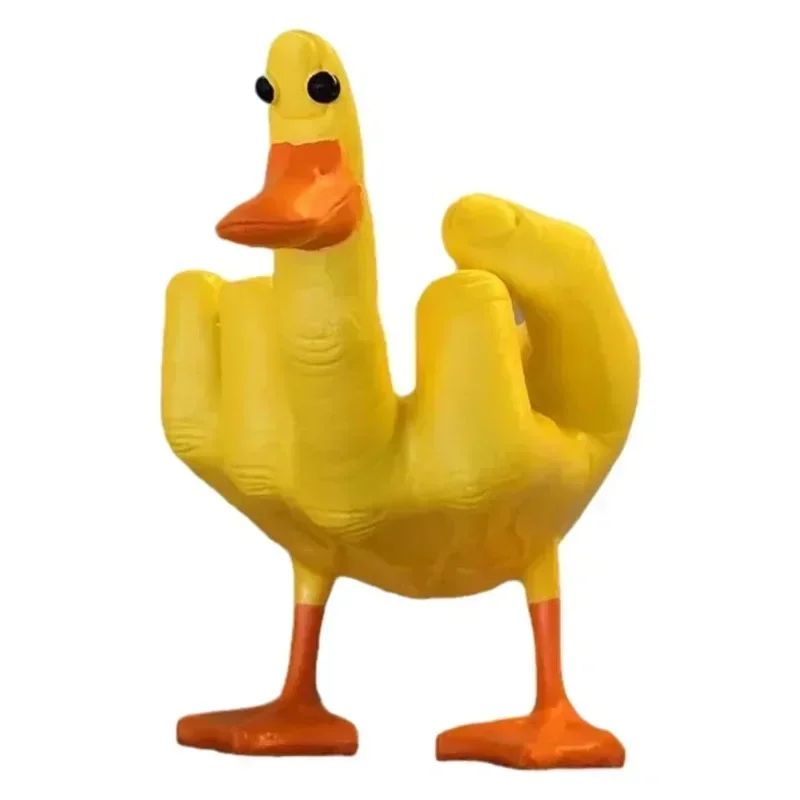 Funny Middle Finger Duck Statue