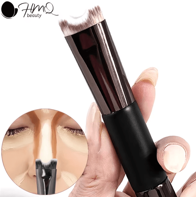 Dual End U Shaped Nose Contour Brush for Precision Sculpting and Seamless Blending