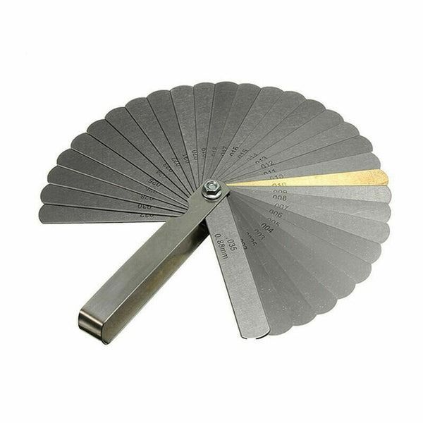 Dual Reading Combination Feeler Gauge, Blade Feeler Gauge, Metric & SAE Measurement Tool