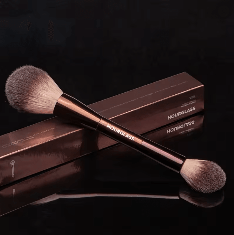 Hourglass Makeup Brush Set for Foundation Blending Highlight and Eyeshadow Application