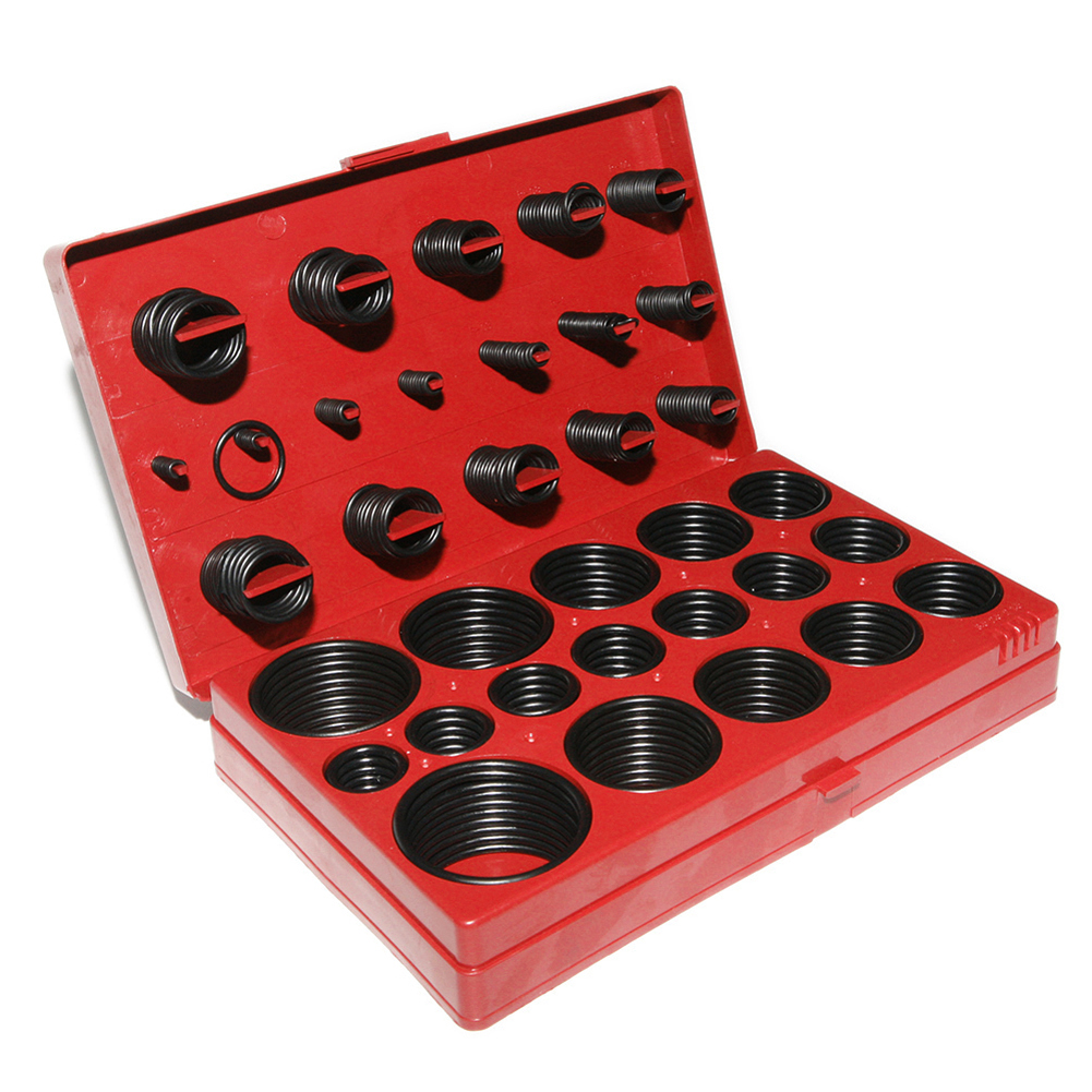 Universal Auto O-Ring Seal Assortment Set for Car & Plumbing Durable O-Shape Sealing Rings for Garage & Pipeline Use