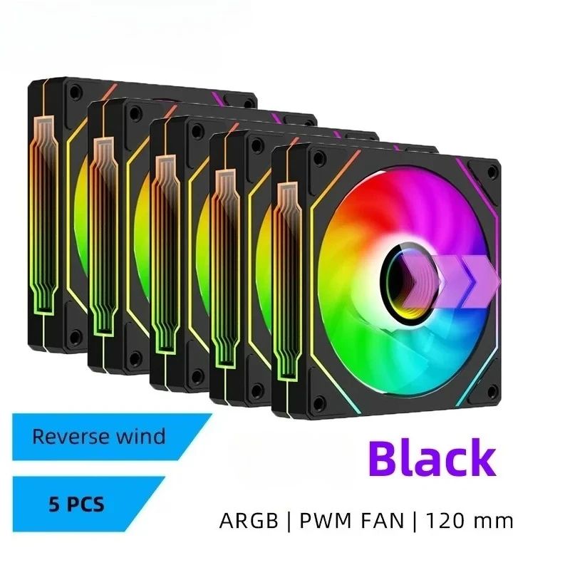LDPCSJ PRISM 4 PRO 120mm ARGB PWM PC Cooling Fan Quiet 45.2CFM