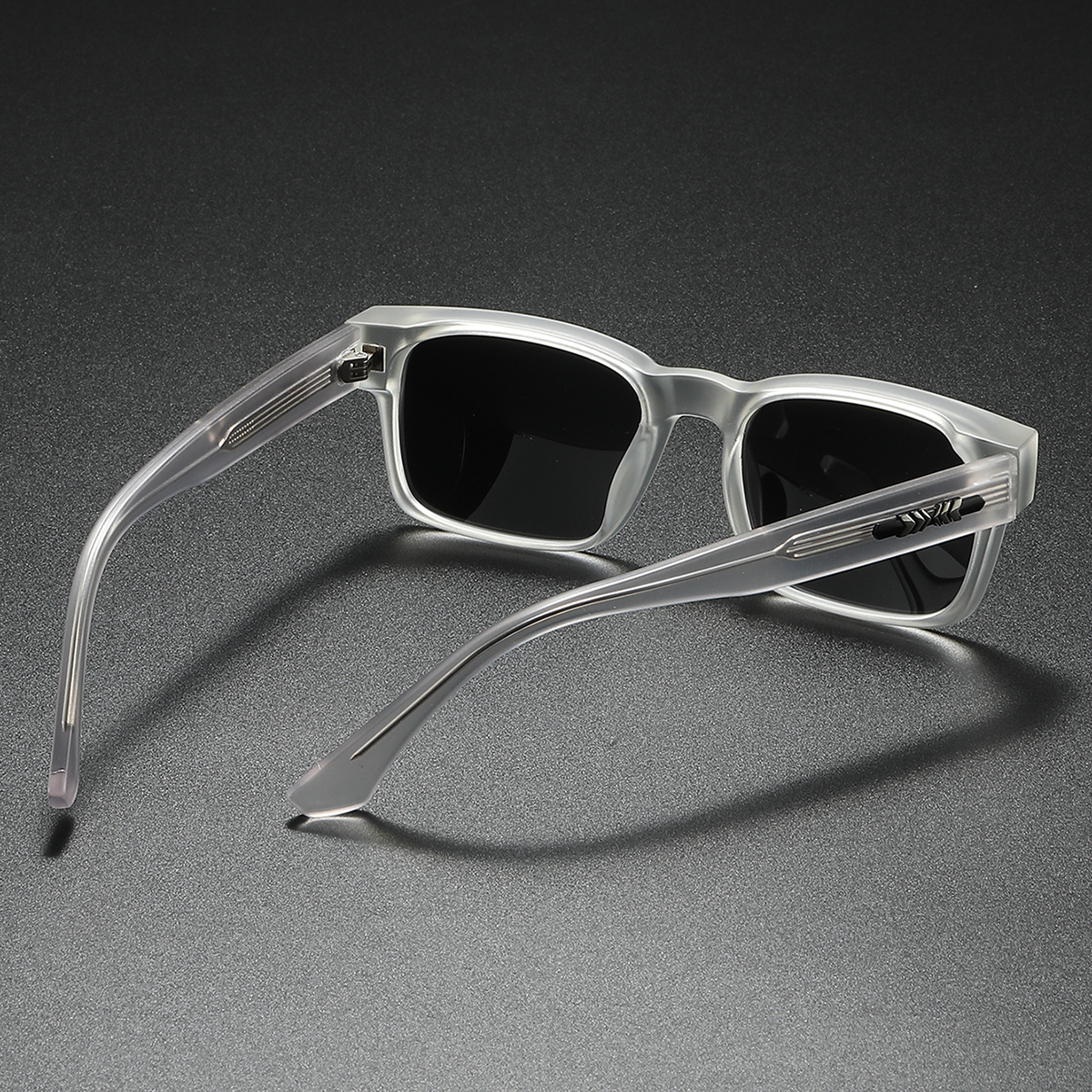 Polarized Square Sunglasses Metal Core Unisex Outdoor Eyewear